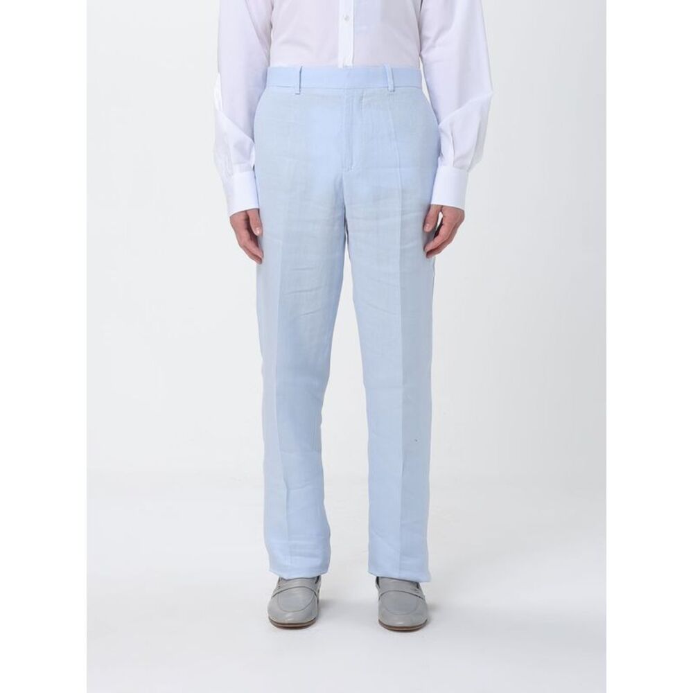 Agnona Men Linen Blend Tailored Trousers Agnona